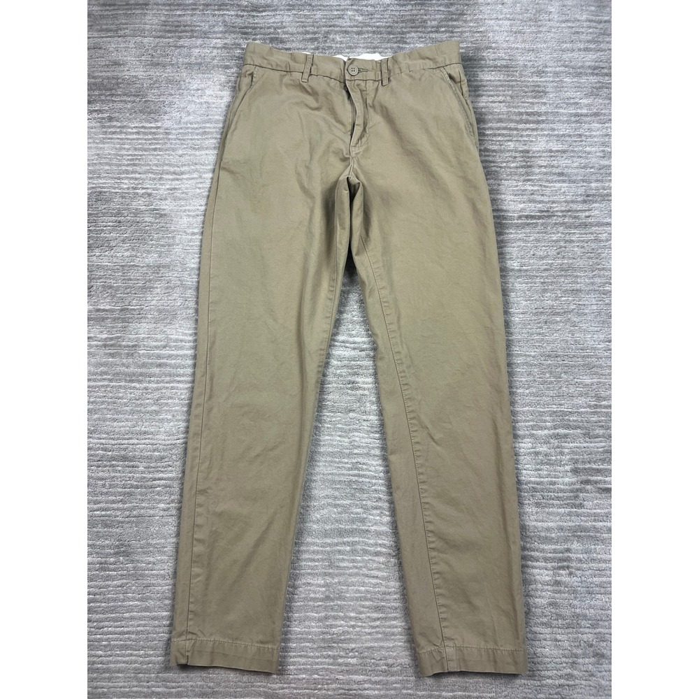 H&M Pants Mens 30 Khaki Tan L.O.G.G. Slim Fit Chino Trousers Cotton 0710877 9